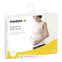 Medela Supportive Belly Band - Bandeau de Soutien Grossesse - Blanc - Taille L