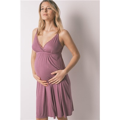 Camisón "maternity" tirantes rosa