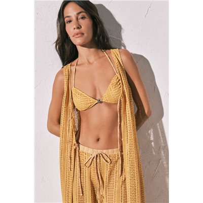 Pantalón largo crochet multicolor