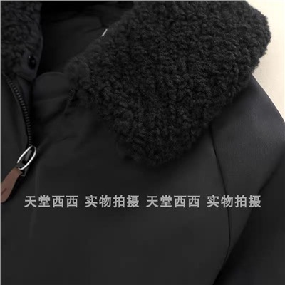 Теплая куртка со съёмным меховым воротником унисекс в стиле Uniql*o