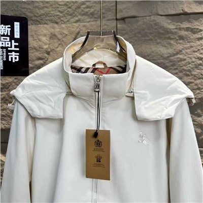 Осенняя классическая куртка Burberry с вышивкой Унисекс