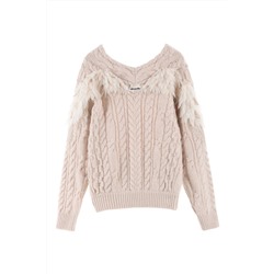 Jersey de lana Beige