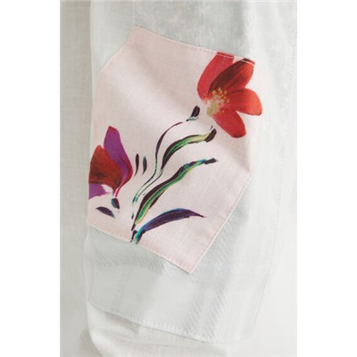 Camisa patch flores