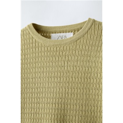 POINTELLE KNIT TOP
