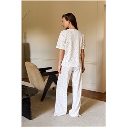 Пижама с брюками хлопковая Сердце