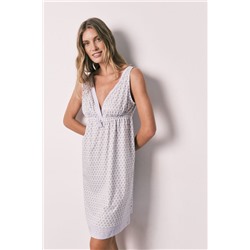 Camisón tirantes estampado algodón