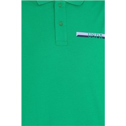 Erkek Yeşil Oversize Polo Yaka Tişört