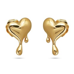 Серьги Оттепель (покрытие золото), Есть комплект