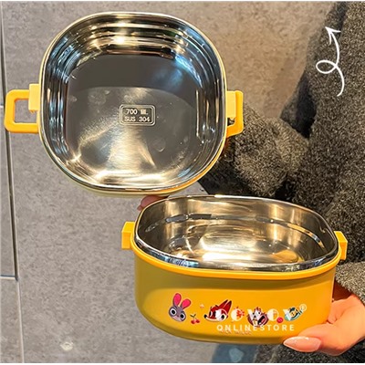 Стальной ланч бокс. Сумка в подарок