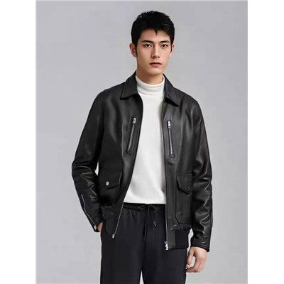 Мужская кожаная куртка Mackag*e  1:1