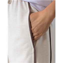 Прямые брюки с лампасами из эластичного футера двухнитки без начеса