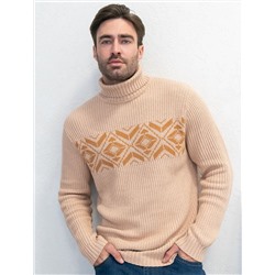 Свитер крупной фактурной вязки из мягкой пряжи из хлопка с акрилом