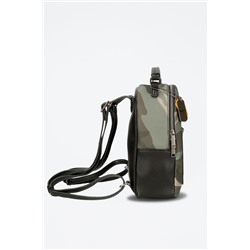 Mochila Nicole Caqui y negro