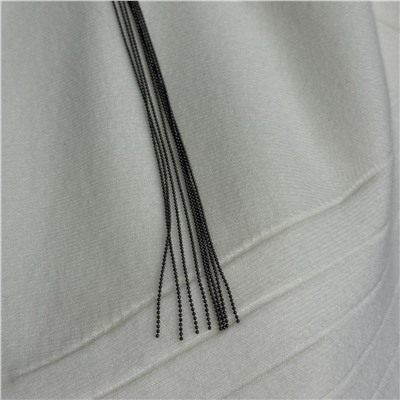 Женский вязаный костюм в полоску с кисточками  Brunell*o Cucinell*i