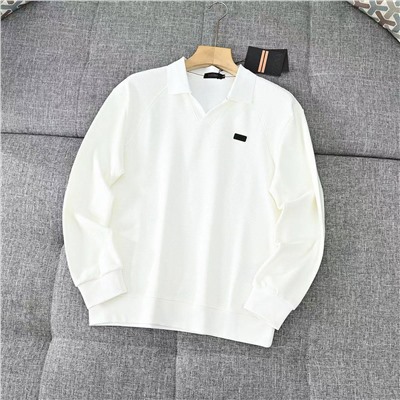 Мужское поло с длинным рукавом с флисом внутри   Zegn*a