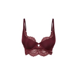 Sujetador GORGEOUS push-up encaje vino