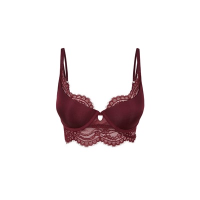 Sujetador GORGEOUS push-up encaje vino