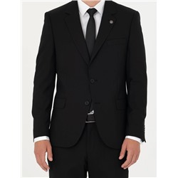 Siyah Slim Fit Takım Elbise