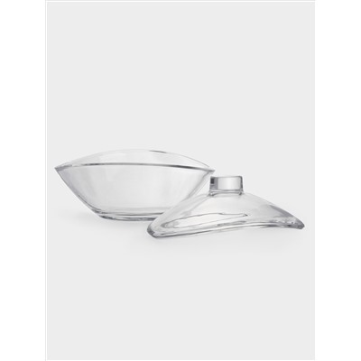 Салатник, 21х13 см, 840 мл, с крышкой, стекло, Song
