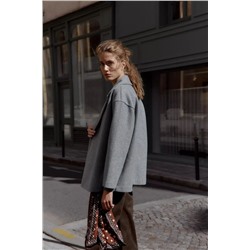 Женское короткое пальто свободного кроя без подкладки  ZAR*A