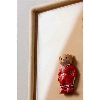 Jolie Bear Magnet - Kırmızı - 4x8 cm