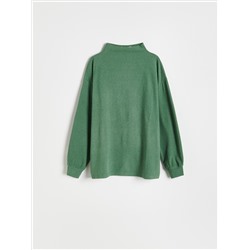 Bluse mit gesprenkelter Textur