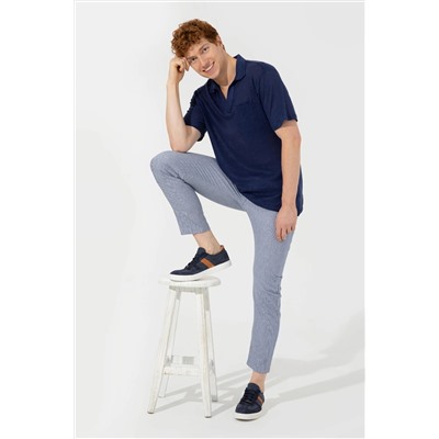 Erkek Lacivert Polo Yaka Tişört