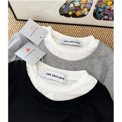 Трендовый женский двухслойный лонгслив An*n Andelma*n 🩶  Реплика 1:1