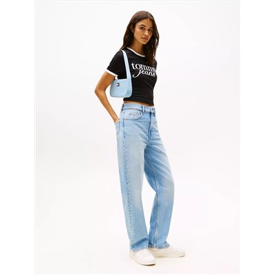 Tommy Jeans Script Logo Ringer T-Shirt
