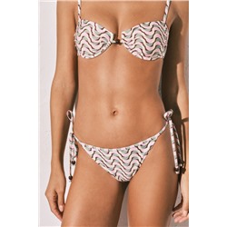 Braga bikini basileña estampado geométrico