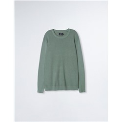 Knitted Jumper, Men, Dark Green