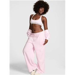PINK Campus Fleece™ Wide-Leg Split-Hem Sweatpants