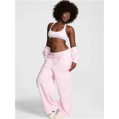 PINK Campus Fleece™ Wide-Leg Split-Hem Sweatpants