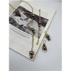 Браслет «Мисс Ди» с шоколадным жемчугом