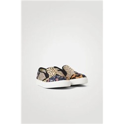 Sneakers slip on de piel