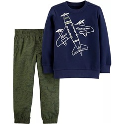 Carter's | Baby 2-Piece Dinosaur Fleece Top & Jogger Set