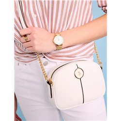 ENAMEL CHAIN CROSSBODY BAG