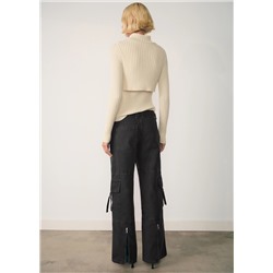 Jeans cargo cremalleras