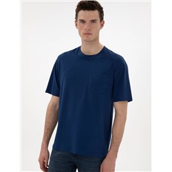 Açık Lacivert Comfort Fit Basic Tişört