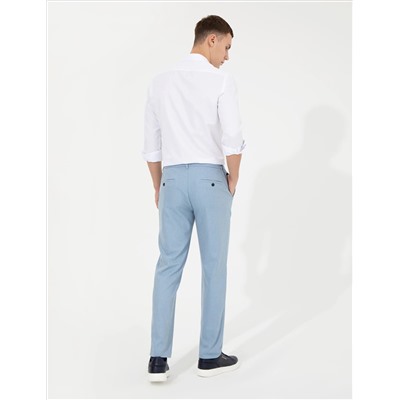 Açık Mavi Slim Fit Kumaş Pantolon