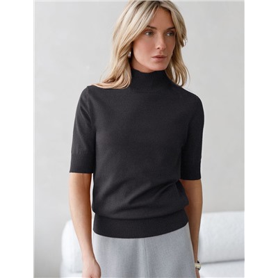 Джемпер тонкой вязки из хлопка с нейлоном