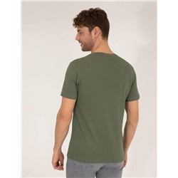 Haki Slim Fit Basic Tişört