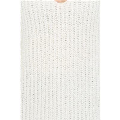 Kadın Krem V - Yaka Kazak