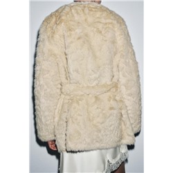 ABRIGO EFECTO PELO CINTURÓN ZW COLLECTION