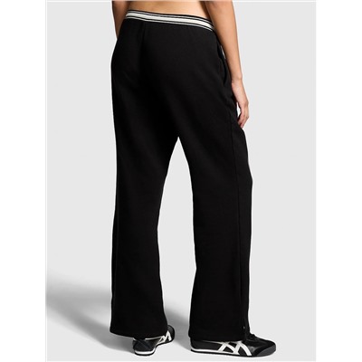 Ivy Fleece Split-Hem Flare Sweatpants