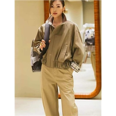 Стильная женская куртка в стиле Botteg*a venett*e