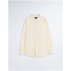 Pocket Striped Oxford Shirt, Men, Yellow