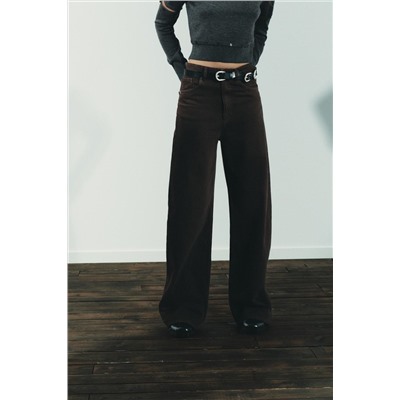 TRF EXTRA WIDE-LEG HIGH-WAIST JEANS