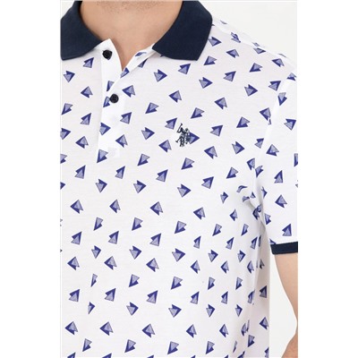 Erkek Beyaz Polo Yaka Tişört