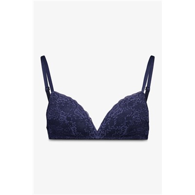 Sujetador triangular CHARMING encaje azul oscuro